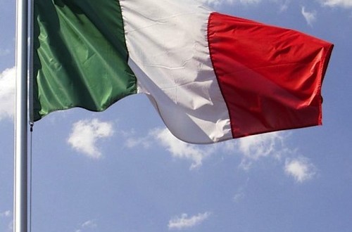 Bandiera Italiana Asta