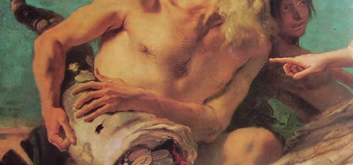 35 Gian Battista Tiepolo Particolare Del Nettuto Offre Doni A Venezia