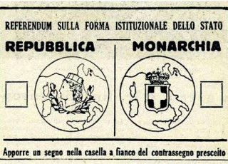 Referendum 2 Giugno 1946 Scheda Elettorale