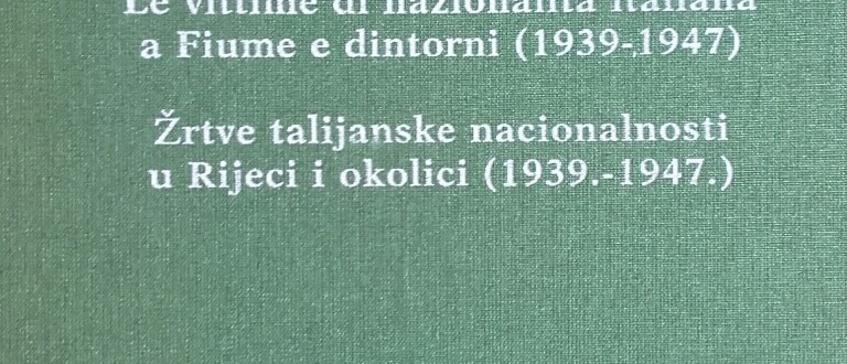 Libro Vittime Italiane A Fiume Ricerca Italo Croata Bilingue